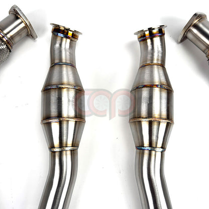 B8/B8.5/C7/C7.5/8R/8R.5 3.0T Catted Downpipes Version 2 V2 High Flow Catted | Audi B8/B8.5/C7/C7.5/8R/8R.5 S4, S5, A6, A7, Q5, SQ5 | Canadian Auto Performance