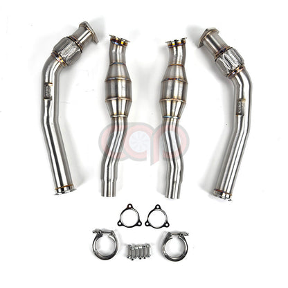 B8/B8.5/C7/C7.5/8R/8R.5 3.0T Resonated Downpipes Version 2 V2 | Audi B8/B8.5/C7/C7.5/8R/8R.5 S4, S5, A6, A7, Q5, SQ5 | Canadian Auto Performance