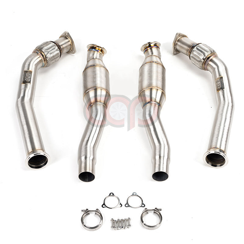 B8/B8.5/C7/C7.5/8R/8R.5 3.0T Catted Downpipes Version 2 V2 High Flow Catted | Audi B8/B8.5/C7/C7.5/8R/8R.5 S4, S5, A6, A7, Q5, SQ5 | Canadian Auto Performance