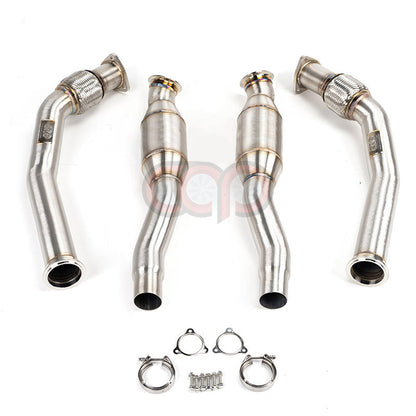 B8/B8.5/C7/C7.5/8R/8R.5 3.0T Catted Downpipes Version 2 V2 High Flow Catted | Audi B8/B8.5/C7/C7.5/8R/8R.5 S4, S5, A6, A7, Q5, SQ5 | Canadian Auto Performance