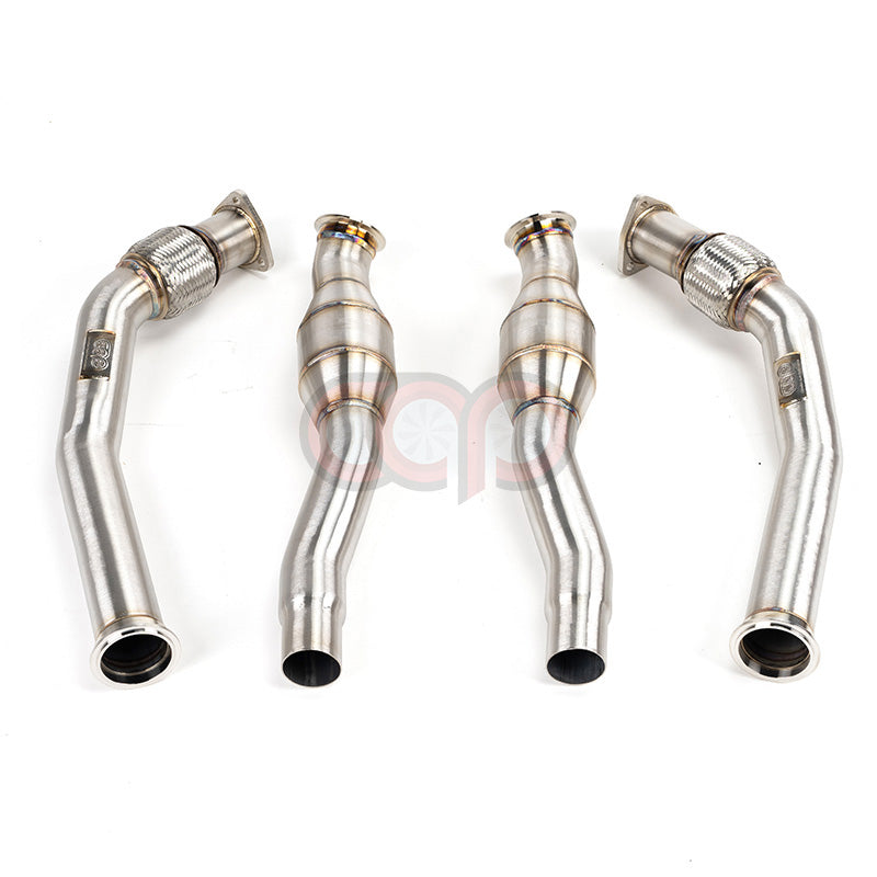 B8/B8.5/C7/C7.5/8R/8R.5 3.0T Resonated Downpipes Version 2 V2 | Audi B8/B8.5/C7/C7.5/8R/8R.5 S4, S5, A6, A7, Q5, SQ5 | Canadian Auto Performance