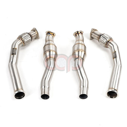 B8/B8.5/C7/C7.5/8R/8R.5 3.0T Resonated Downpipes Version 2 V2 | Audi B8/B8.5/C7/C7.5/8R/8R.5 S4, S5, A6, A7, Q5, SQ5 | Canadian Auto Performance