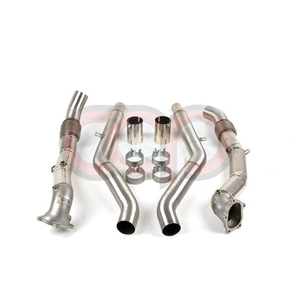 C7/C7.5/D4/D4.5 4.0T Cast Downpipes Midpipes Exhaust Combo V2 | Audi C7/C7.5/D4/D4.5 S6, RS6 4.0 TFSI, S7, RS7 4.0 TFSI, A8, S8 4.0 TFSI | Canadian Auto Performance