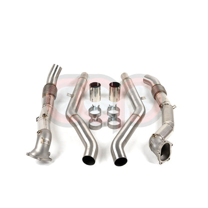 C7/C7.5/D4/D4.5 4.0T Cast Downpipes Midpipes Exhaust Combo V2 | Audi C7/C7.5/D4/D4.5 S6, RS6 4.0 TFSI, S7, RS7 4.0 TFSI, A8, S8 4.0 TFSI | Canadian Auto Performance