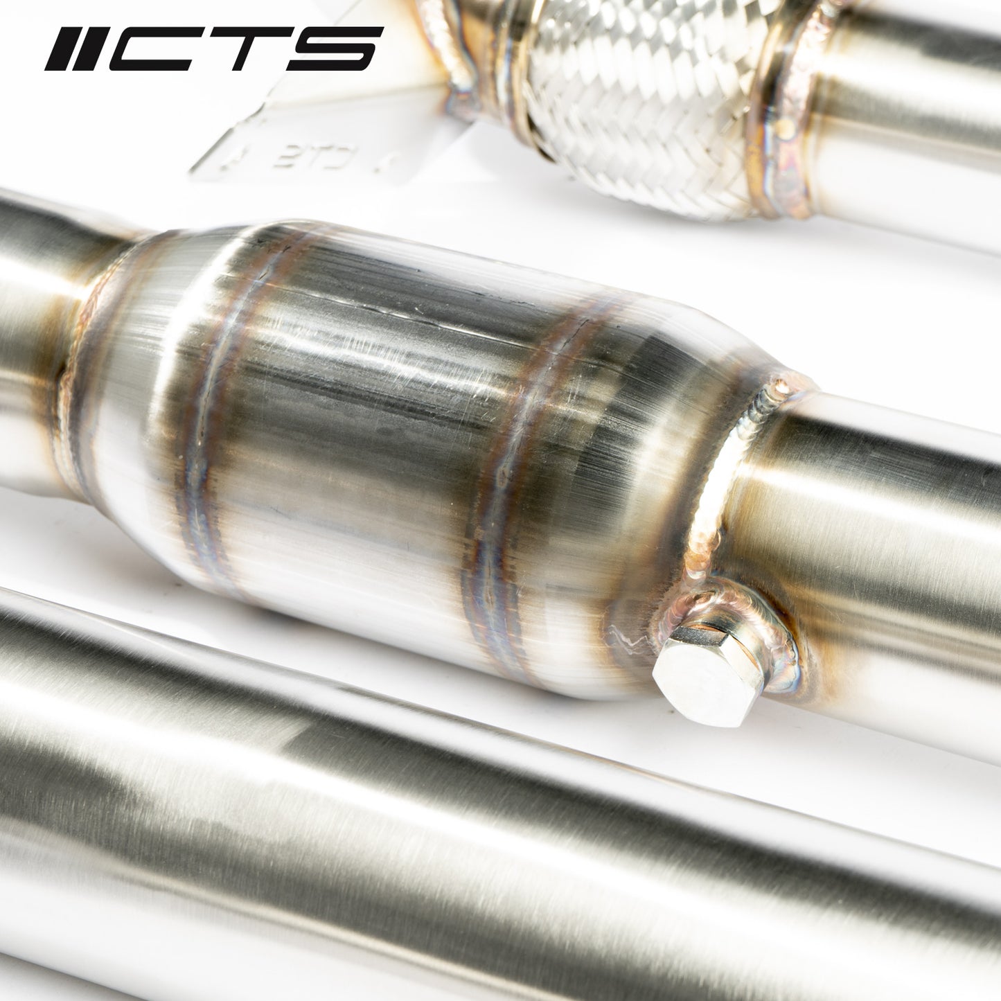 High-Flow Cat Downpipe | VW MK1 Tiguan, Audi 8U Q3 1.8T/2.0T (2009-2017) | CTS Turbo