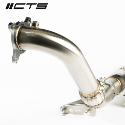 High-Flow Cat Downpipe | VW MK1 Tiguan, Audi 8U Q3 1.8T/2.0T (2009-2017) | CTS Turbo