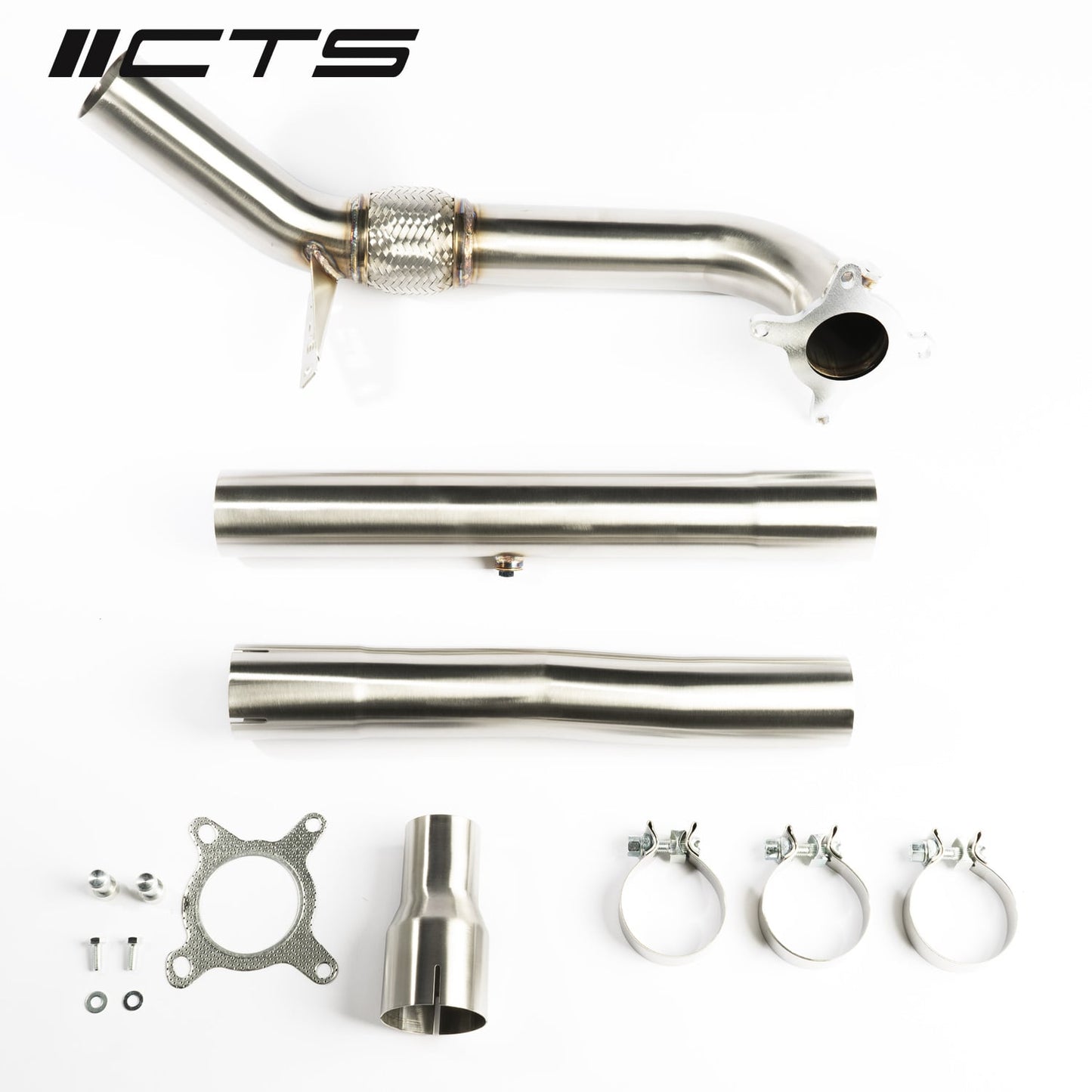 Race Downpipe | VW MK6 Golf R 2.0T, Audi MK2 TT Quattro/TT-S 2.0T, Audi 8P A3 Quattro/S3 2.0T | CTS Turbo