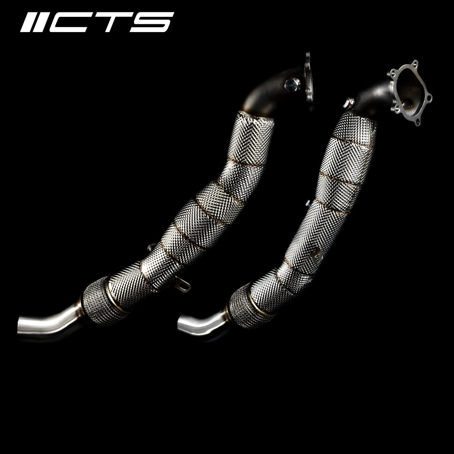 Cast Downpipe Set with High-Flow Cats | Audi C7/C7.5 S6/S7/RS7 4.0T | CTS Turbo
