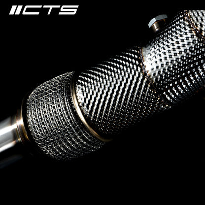 Cast Downpipe Set with High-Flow Cats | Audi C7/C7.5 S6/S7/RS7 4.0T | CTS Turbo