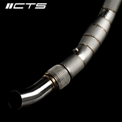 Cast Downpipe Set with High-Flow Cats | Audi C7/C7.5 S6/S7/RS7 4.0T | CTS Turbo