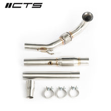 CTS Turbo Downpipe with High-Flow Cat for EA888 Gen 3 1.8/2.0 TSI