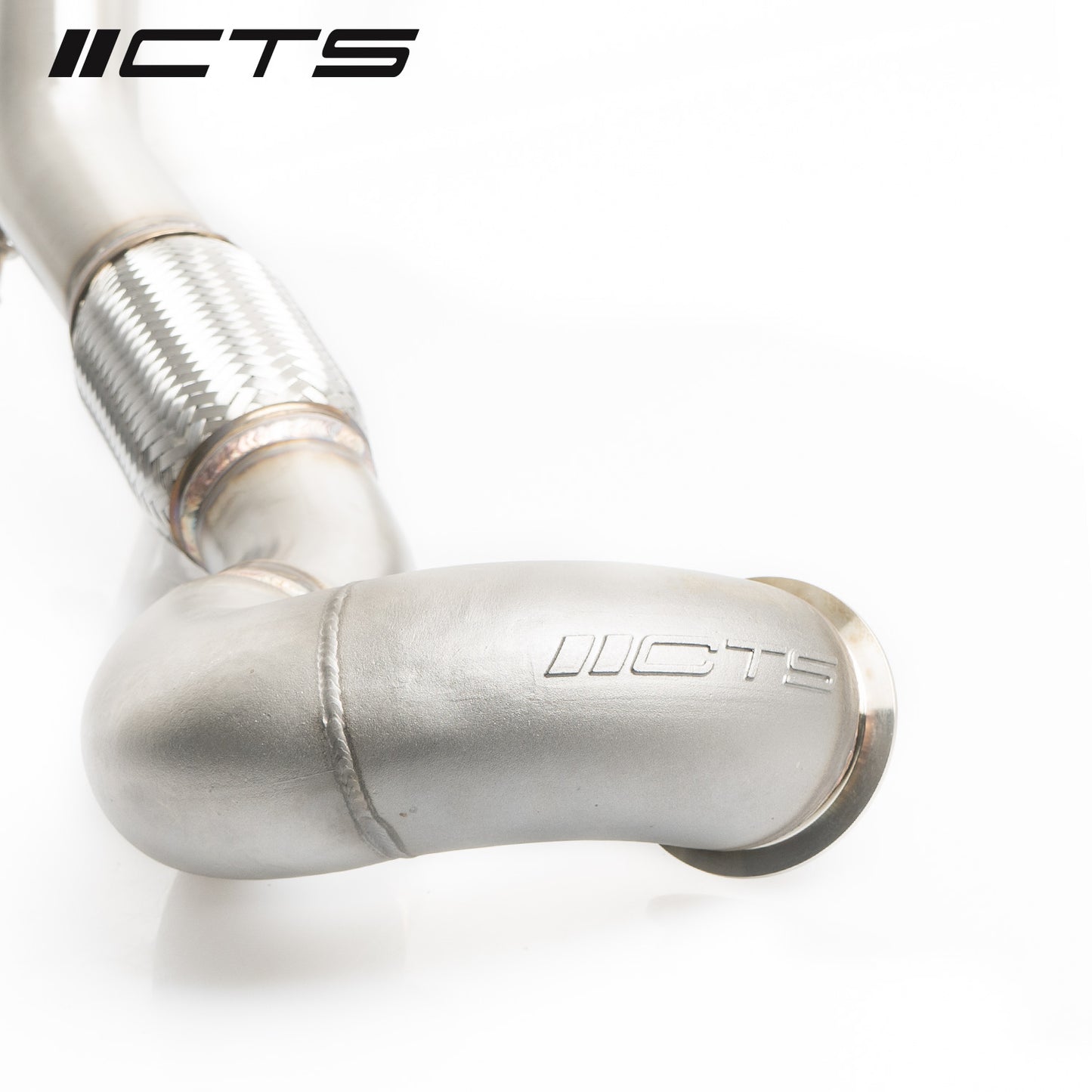 CTS Turbo MQB AWD Downpipe w/High Flow Cat For MK7/MK7.5 Golf R,A3/S3/TT/TT-S Quattro