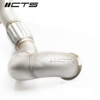 CTS Turbo MQB AWD Downpipe w/High Flow Cat For MK7/MK7.5 Golf R,A3/S3/TT/TT-S Quattro