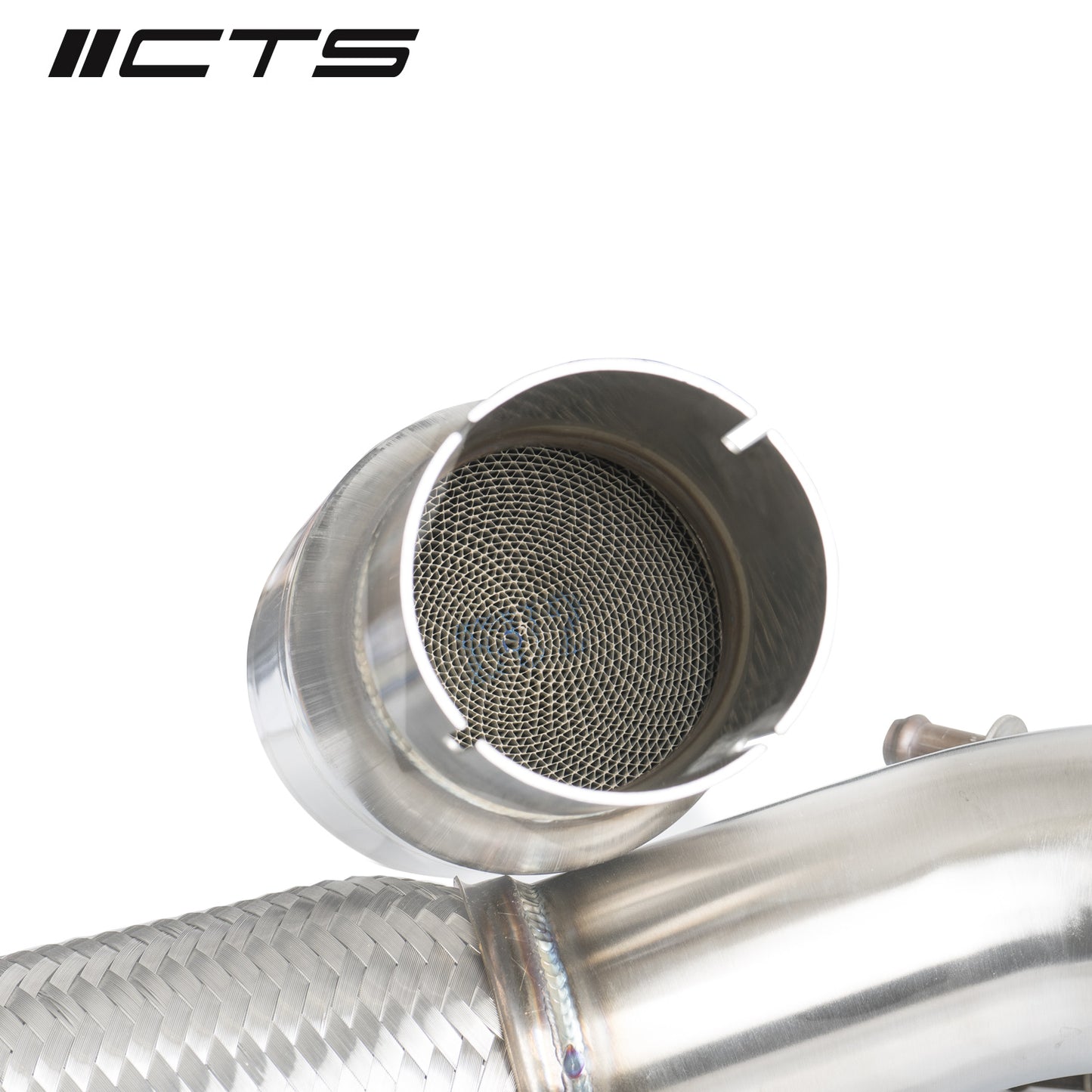 CTS Turbo MQB AWD Downpipe w/High Flow Cat For MK7/MK7.5 Golf R,A3/S3/TT/TT-S Quattro