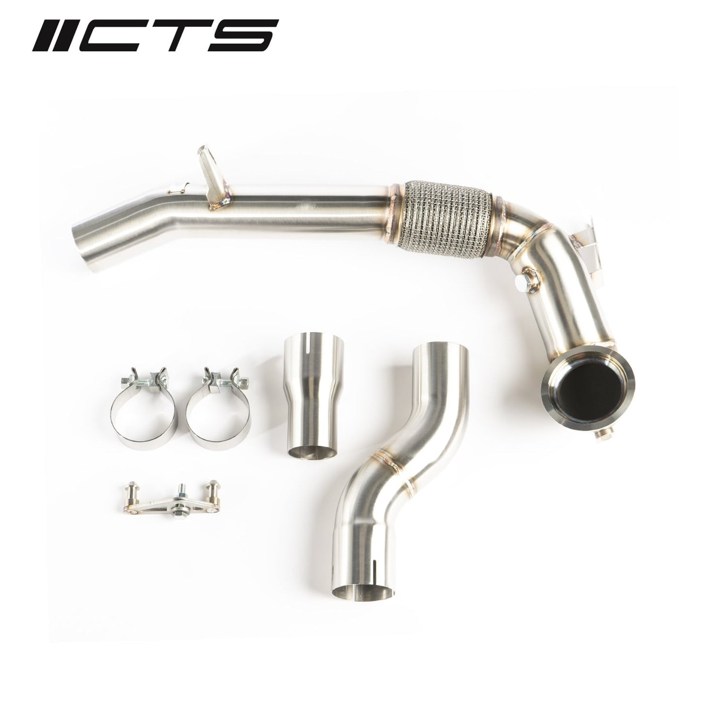 EVO4 FWD Race Exhaust Downpipe | VW MK8 GTI, Audi 8Y A3 | CTS Turbo