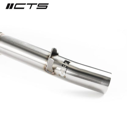 CTS Turbo Downpipe with High-Flow Cat for FWD Mk8 GTI/8Y A3