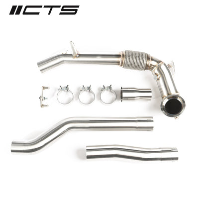 EVO4 AWD Race Exhaust Downpipe | VW MK8 Golf R, Audi 8Y S3 | CTS Turbo