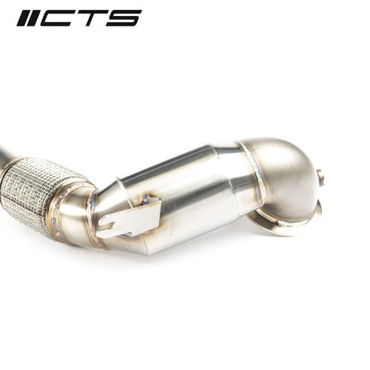 CTS Turbo Downpipe with High-Flow Cat for FWD Mk8 GTI/8Y A3