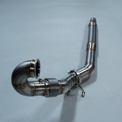 GAS 3.5" 90MM MQB Downpipe