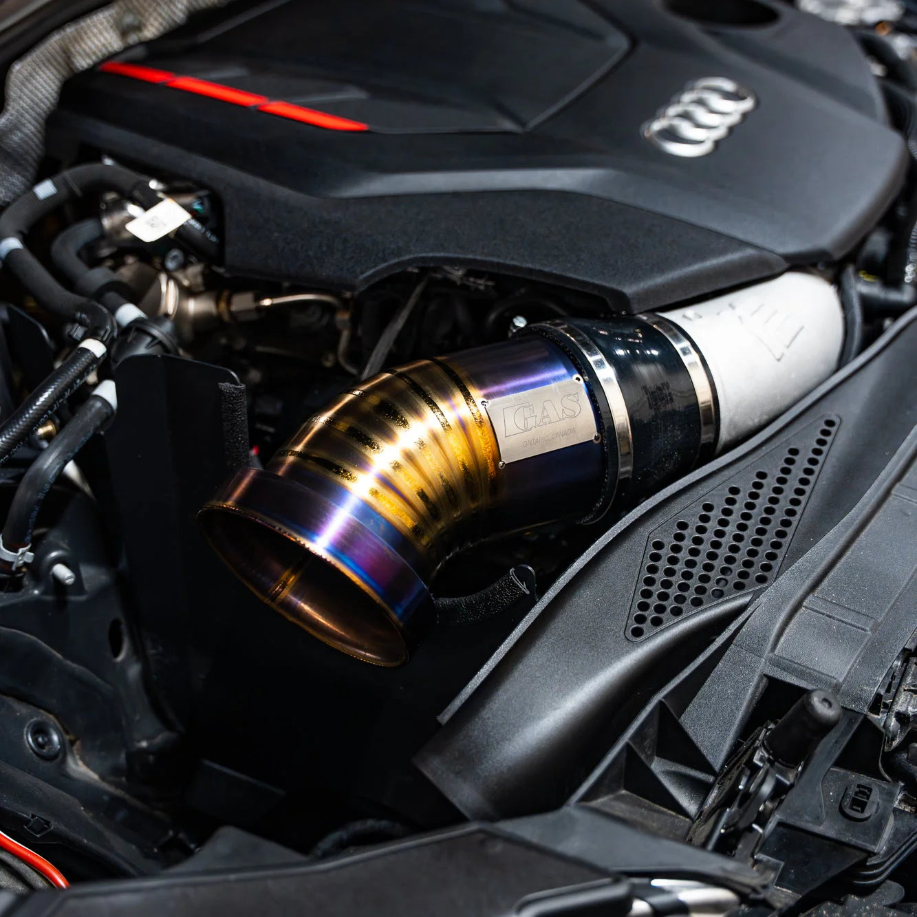GAS Omega V2 102mm Titanium Intake for Audi B9 S4/S5/RS4/RS5 EA839 2.9TT/3.0T