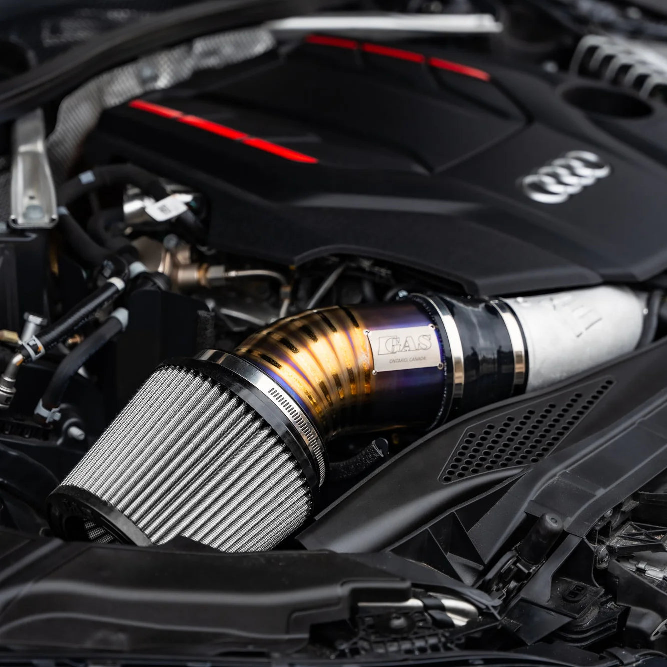 GAS Omega V2 102mm Titanium Intake for Audi B9 S4/S5/RS4/RS5 EA839 2.9TT/3.0T