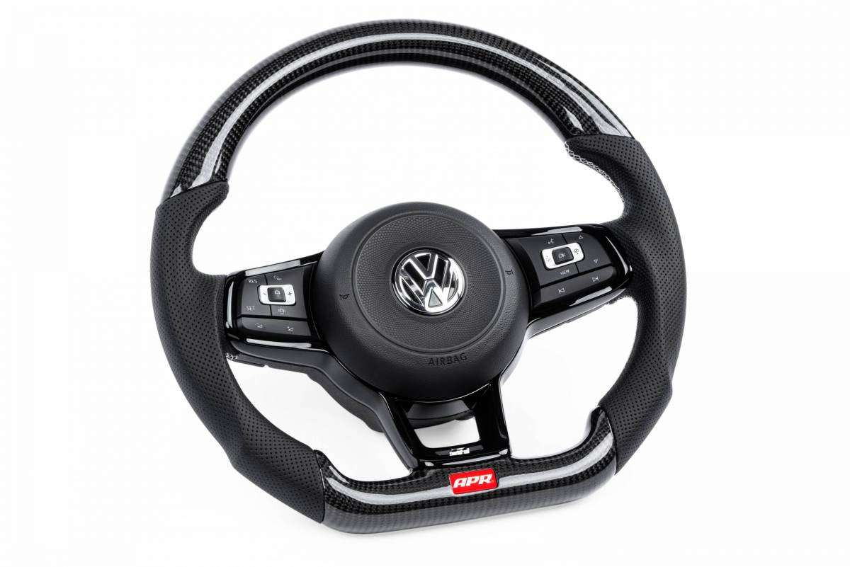 APR Carbon Fiber Steering Wheel w/ Perforated Leather for Mk6/Mk7