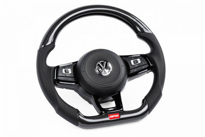 APR Carbon Fiber Steering Wheel w/ Perforated Leather for Mk6/Mk7