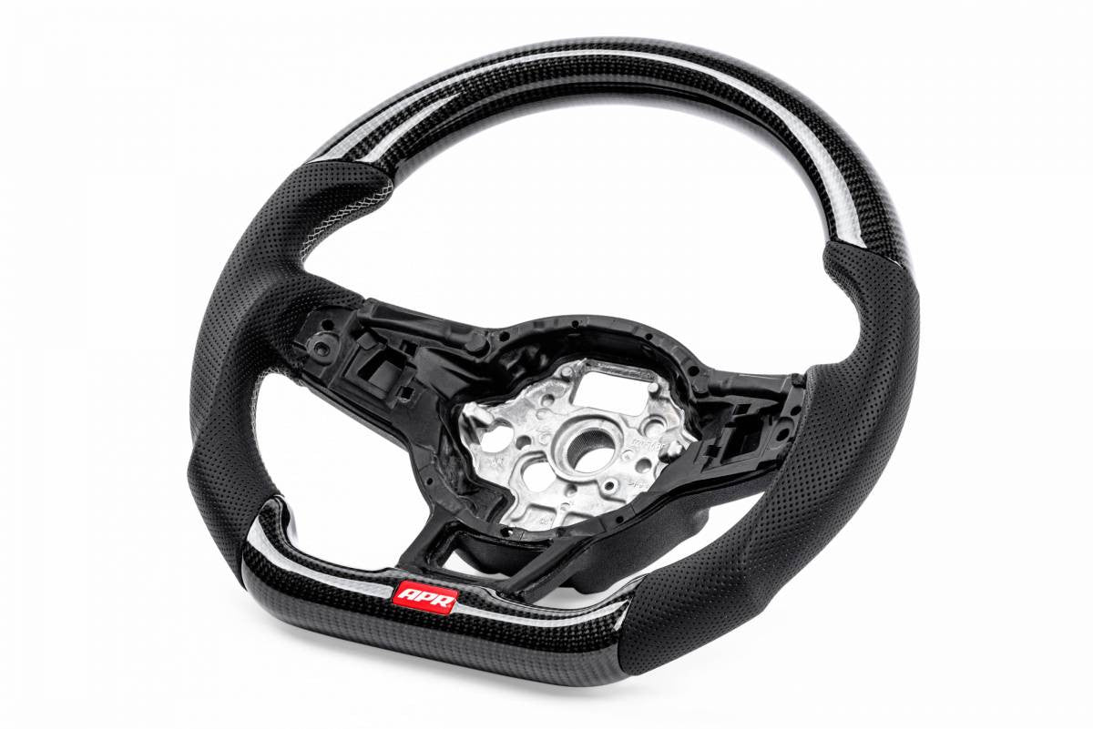 APR Carbon Fiber Steering Wheel w/ Perforated Leather for Mk6/Mk7