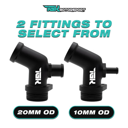 Audi 4.0T Coolant Shutoff Delete Piping Kit - 10MM Barb | Audi 4.0T | TGK Motorsport