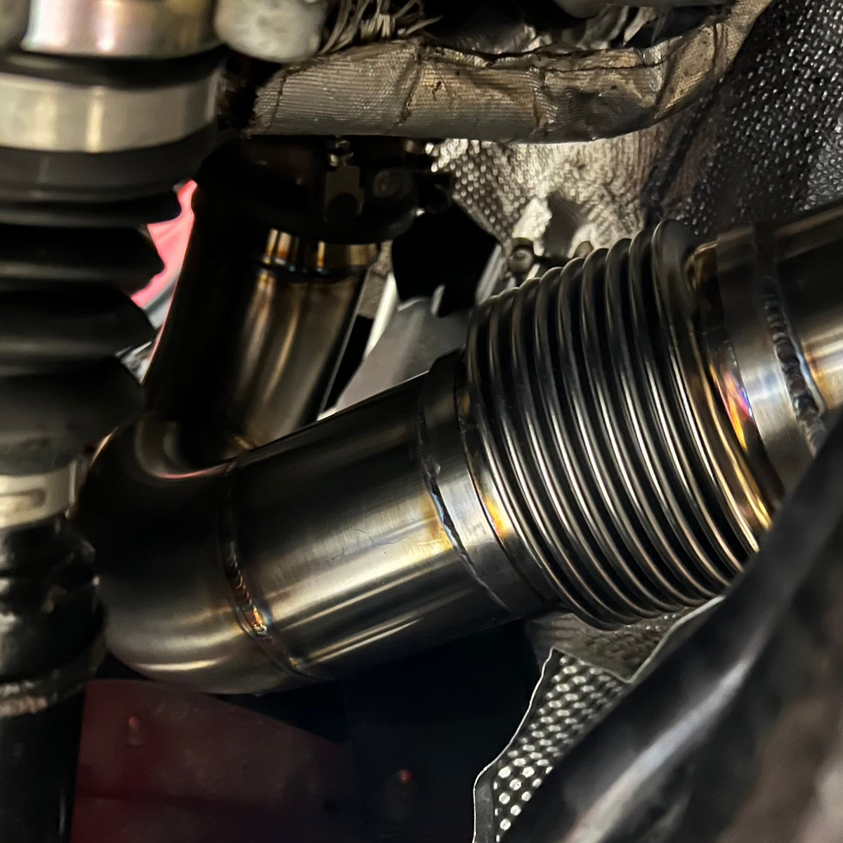 GAS 3.5" 90MM MQB Downpipe