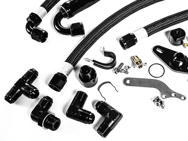 2.0T FSI Catch Can Kit For IE Billet Valve Cover | MK5, MK6 Golf R, Mk2 TTS | Integrated Engineering