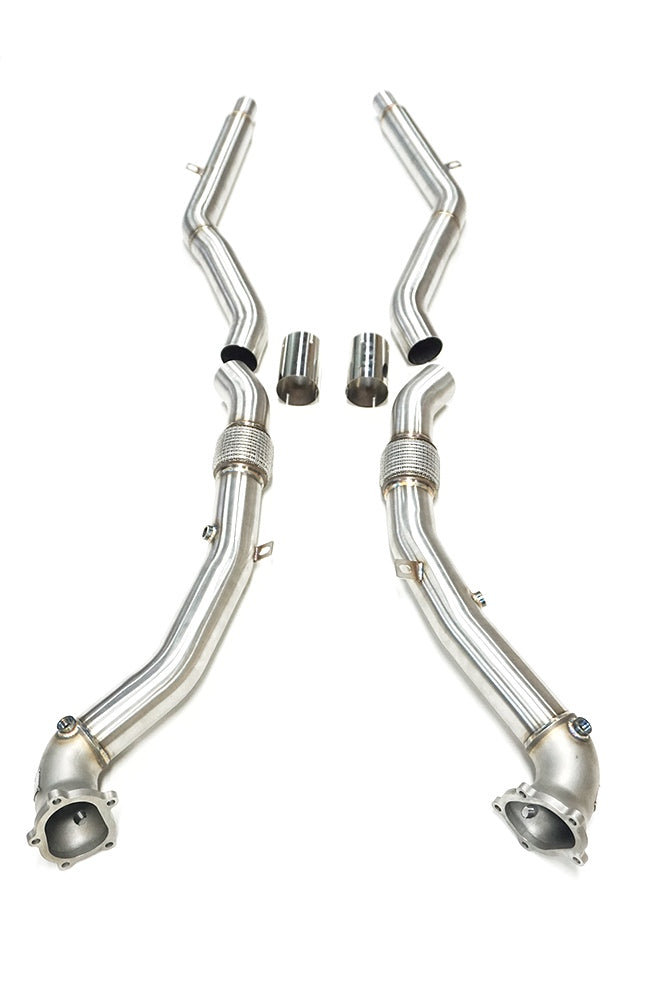 C7/C7.5/D4/D4.5 4.0T Cast Downpipes Midpipes Exhaust Combo V2 | Audi C7/C7.5/D4/D4.5 S6, RS6 4.0 TFSI, S7, RS7 4.0 TFSI, A8, S8 4.0 TFSI | Canadian Auto Performance