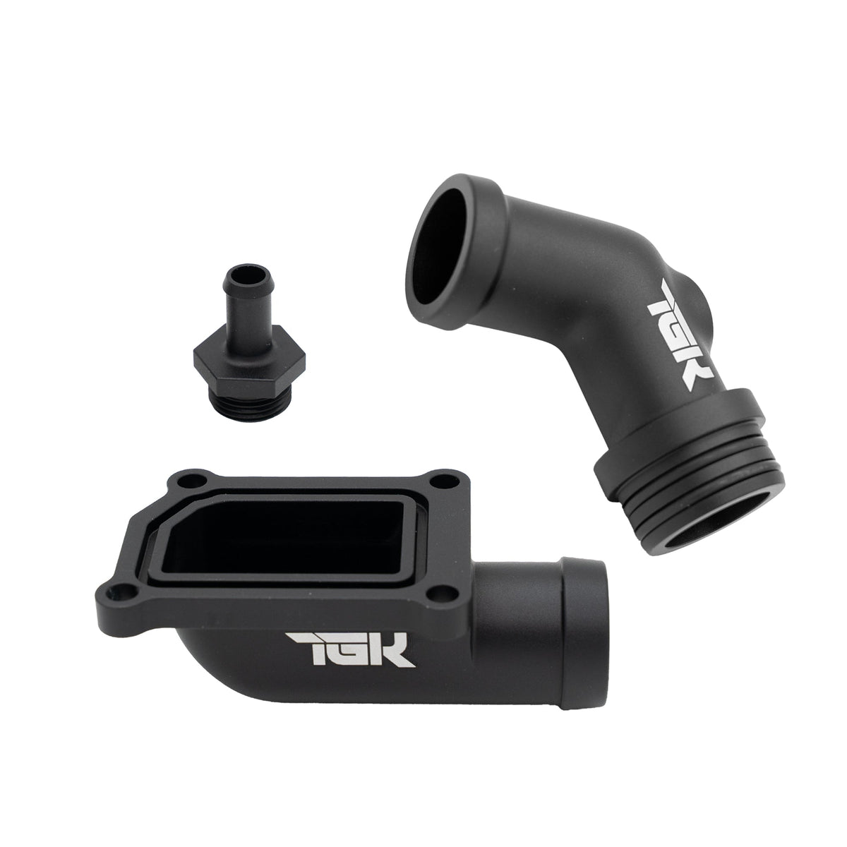 Audi 4.0T Front Thermostat Billet Piping Kit 10MM Barb | Audi 4.0T | TGK Motorsport