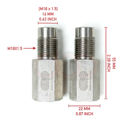 CAP Can Auto Performance O2 Spacers 180 Degree - Set of 2 (Pair)