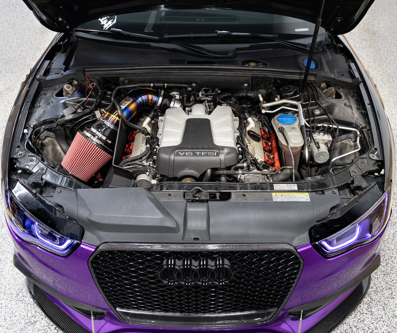 CAP 3.0T Supercharged V6 4" Titanium / Aluminum Intake V3 for Audi B8/B8.5 A4/S5/Q5/SQ5