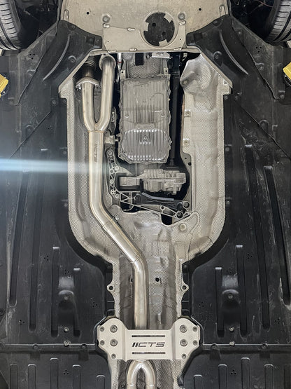 Single Mid Pipe with Brace | BMW S58 G80 M3/G82/G83 M4 | CTS Turbo