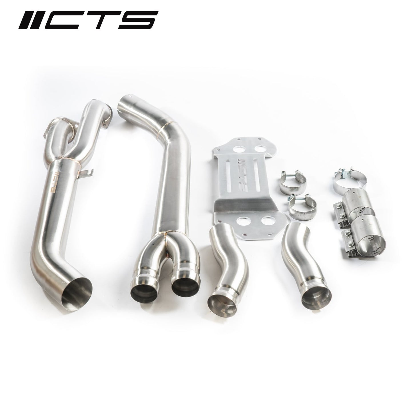 Single Mid Pipe with Brace | BMW S58 G80 M3/G82/G83 M4 | CTS Turbo