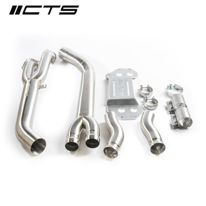 Single Mid Pipe with Brace | BMW S58 G80 M3/G82/G83 M4 | CTS Turbo
