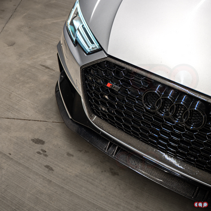 B9 Front Carbon Fiber Front Lip Real Carbon Fiber | Audi B9 A4  Equipped with CAP B9 RS4 Bumper V2, S4  Equipped with CAP B9 RS4 Bumper V2 | Canadian Auto Performance