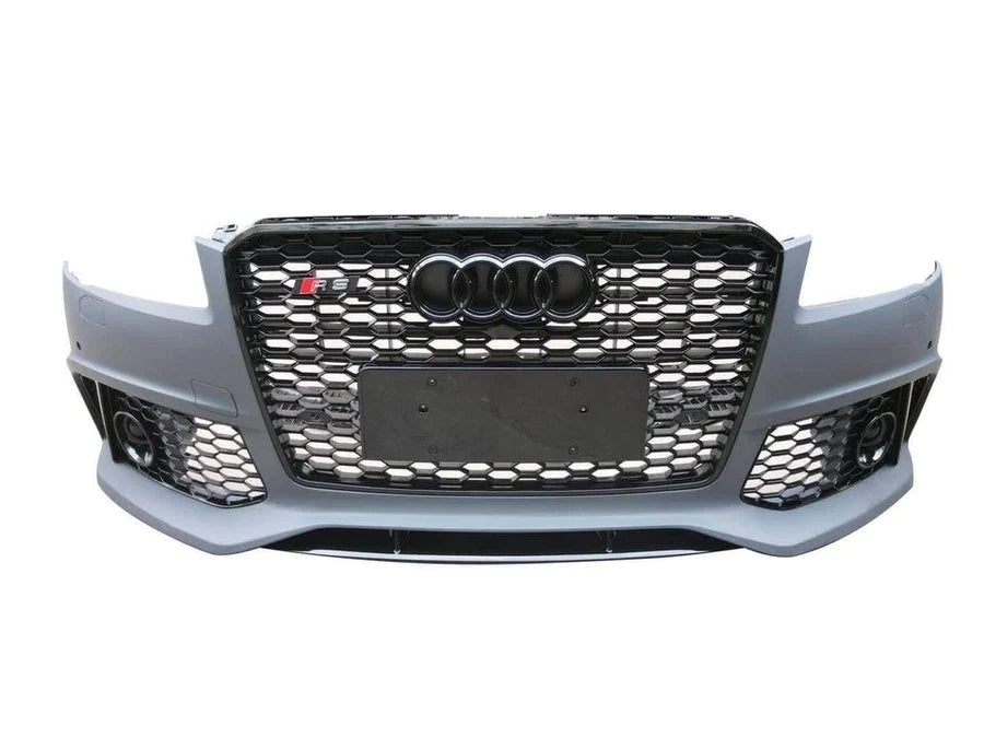 D4 Front Bumper RS8 Bumper RS8 Style Black Frame Black Mesh Yes Front Camera | Audi D4 A8, S8 | Canadian Auto Performance