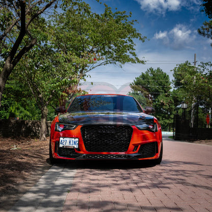 B8.5 Honeycomb Grille B9 Style RS5 Grille Black Frame Black Mesh | Audi B8.5 A5 Non S-Line, A5 S-Line, S5 | Canadian Auto Performance