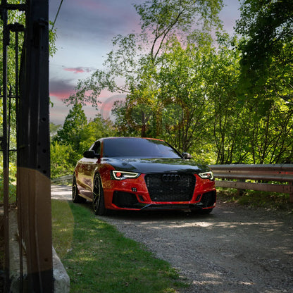 B8.5 Honeycomb Grille B9 Style RS5 Grille Black Frame Black Mesh | Audi B8.5 A5 Non S-Line, A5 S-Line, S5 | Canadian Auto Performance