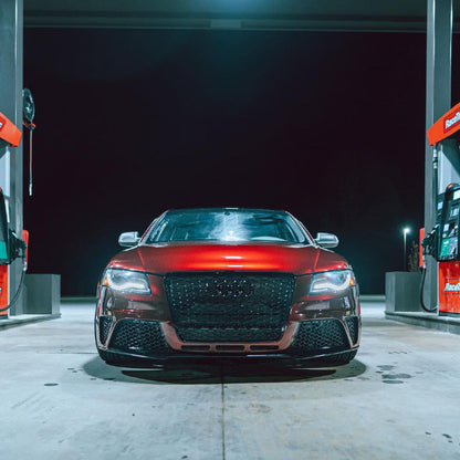 B8 RS4 Honeycomb Grille Quattro Black Frame Black Mesh Black Lower Frame | Audi B8 A4 Non S-Line Sedan, A4 S-Line Sedan, S4 Sedan | Canadian Auto Performance
