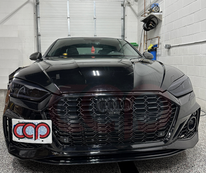 B9 Front Bumper 2023 B9.5 RS5 Bumper V3 B9.5 RS5 Style Grille Black Fame Black Mesh Both Styles Included Non-ACC | Audi B9 A5, S5 | Canadian Auto Performance