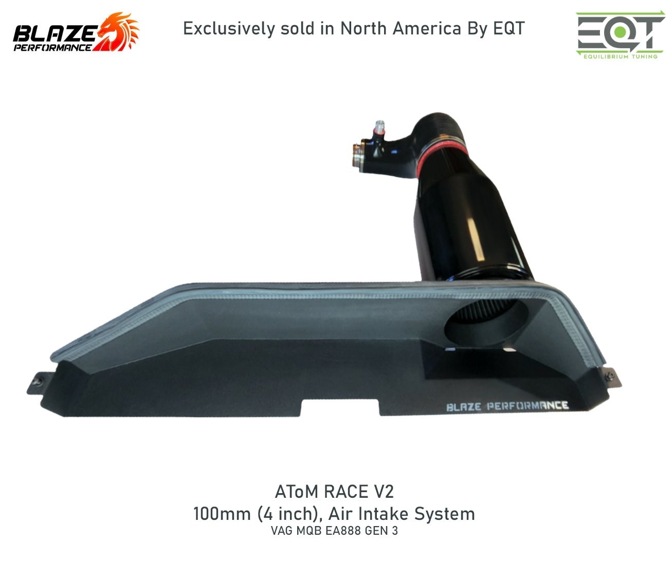 Blaze Performance AToM V2 Intake System (Typhoon) - MQB 1.8T/2.0T - Equilibrium Tuning, Inc.