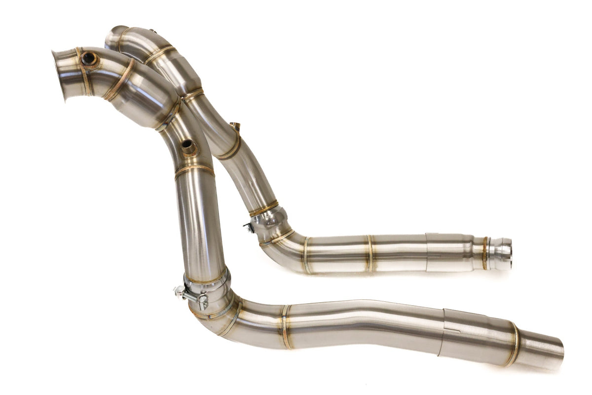 AMG GT 3.5" CATTED DOWNPIPES - C190 GT/GTS/GTC/GTR M178 - ARM Motorsports