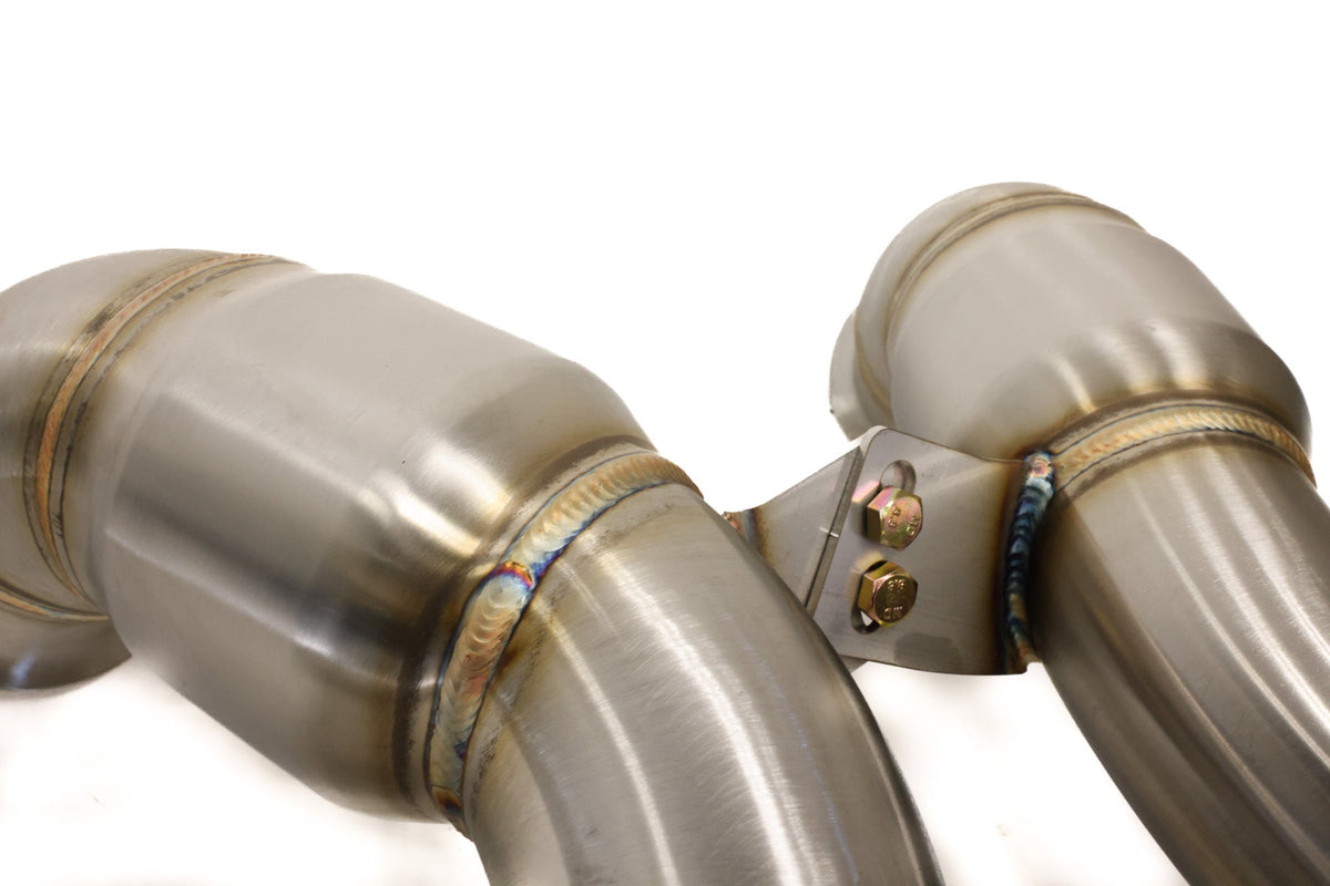 AMG GT 3.5" CATTED DOWNPIPES - C190 GT/GTS/GTC/GTR M178 - ARM Motorsports