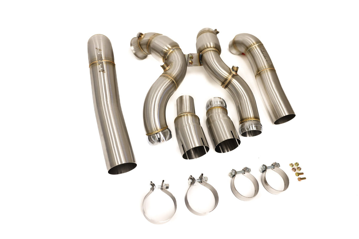 AMG GT 3.5" CATTED DOWNPIPES - C190 GT/GTS/GTC/GTR M178 - ARM Motorsports