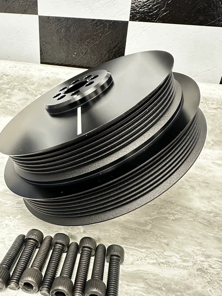 Jackal Motorsports 187mm Lower Pulley Upgrade for Audi S4/S5/SQ5/A6/A7/Q7 3.0T Supercharged