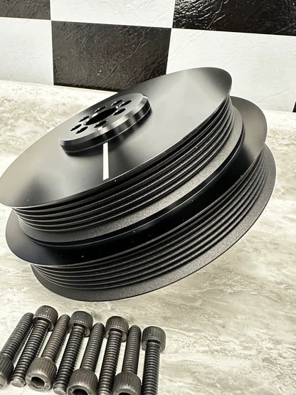 Jackal Motorsports 187mm Lower Pulley Upgrade for Audi S4/S5/SQ5/A6/A7/Q7 3.0T Supercharged